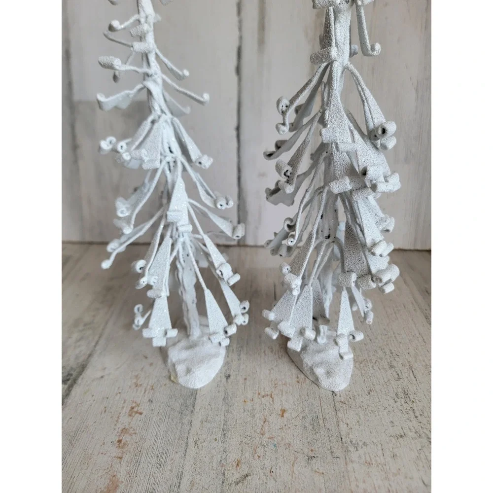 Pacific rim white glitter Xmas tree star Unique Home decor pine set figure